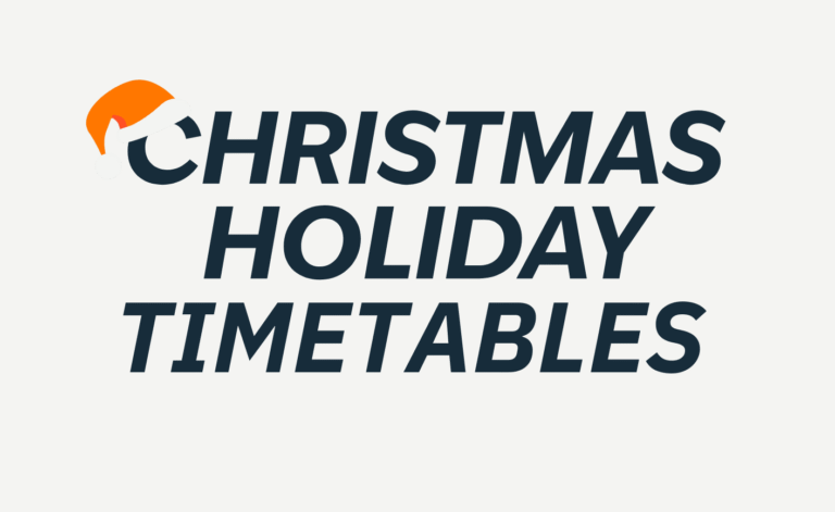 Christmas Timetables are ready!